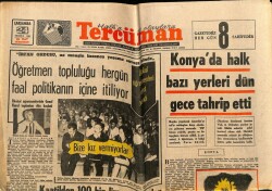 Tercüman Gazetesi 24 Temmuz 1968 - Konyada Halk Bazı Yerleri Dün Gece Tahrip Etti GZ67368 - 2