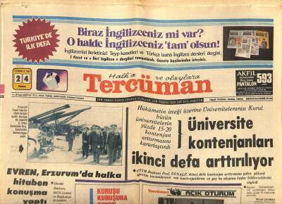 Tercüman Gazetesi 24 Temmuz 1981 - Arjantin Kargo Uçağı İran - Sovyet Sınırında Düştü GZ65940 - 1