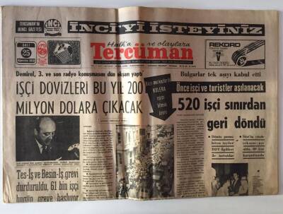 Tercüman Gazetesi 25 Ağustos 1970 - Demirel , 3. Ve Son Radyo Konuşmasını Dün Yaptı GZ11351 - 2