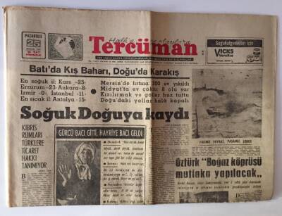 Tercüman Gazetesi 25 Aralık 1967 - Kıbrıs Rumları Türklere Ticaret Hakkı Tanımıyor GZ11342 - 1