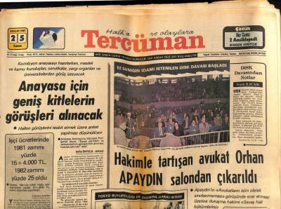Tercüman Gazetesi 25 Aralık 1981 - 200 Akıl Hastası Levent Kırcayı Alkışladı GZ53929 - 1