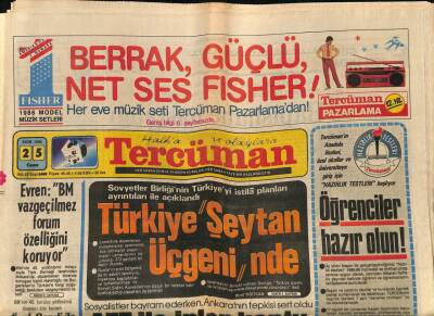 Tercüman Gazetesi 25 Ekim 1985 - Sovyetler Birliğinin Türkiyeyi İstila Planları Ayrıntıları İle Açıklandı GZ67249 - 2