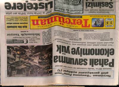 Tercüman Gazetesi 25 Ekim 1987 - Pahalı Savunma Ekonomiye Yük GZ54134 - 1