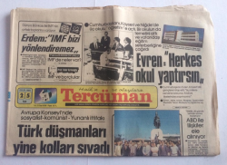 Tercüman Gazetesi 25 Eylül 1984 - Türk Düşmanları Yine Kolları Sıvadı - GZ15143 - 1