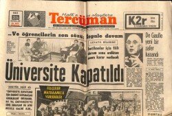 Tercüman Gazetesi 25 Haziran 1968 - De Gaulle Bir Zafer Kazandı GZ67321 - 1