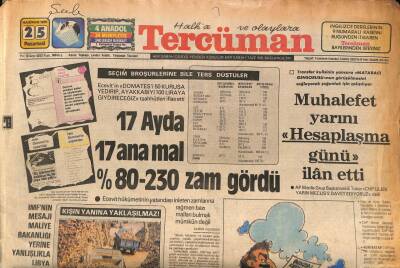 Tercüman Gazetesi 25 Haziran 1979 - Yaz Başında Odunun Tonu 2500 Lira Oldu GZ85593 - 1