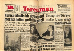 Tercüman Gazetesi 25 Kasım 1960 - Kurucu Meclis Bir Siyasi Parti Meclisi Haline Getirilmemeli GZ67675 - 2