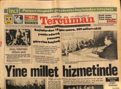 Tercüman Gazetesi 25 Kasım 1983 - Yunanistan Yine Huzursuzluk Peşinde GZ70024 - 1