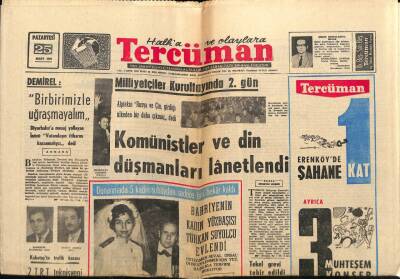 Tercüman Gazetesi 25 Mart 1968 - Denize Uçan Gelin Otobüsünde 14 Kişi Öldü , 40 Ağır Yaralı Var GZ67017 - 2