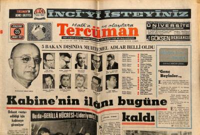 Tercüman Gazetesi 25 Mart 1971 - Lastiğe Yapılan Zam Durduruldu GZ70817 - 1