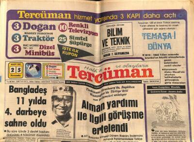 Tercüman Gazetesi 25 Mart 1982 - Beşiktaş Kendim Ettim Kendim Buldum Diyor GZ54260 - 1
