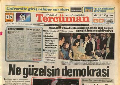 Tercüman Gazetesi 25 Mart 1984 - Elmadağ Karakol Amiri Bir Camcıyı Vurdu GZ79407 - 1