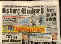 Tercüman Gazetesi 25 Mart 1988 - Feyzioğlu Vefat Etti GZ67167 - 2