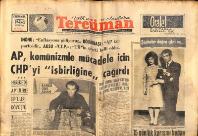Tercüman Gazetesi 25 Mayıs 1966 - Konya Valisinin Kızına Ateş Eden Çocuk Yakalandı GZ65710 - 2