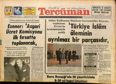 Tercüman Gazetesi 25 Mayıs 1982 - Falklandlarda Savaş Kızıştı - İran Hürremşehre Girdiğini Açıkladı GZ125962 - 1
