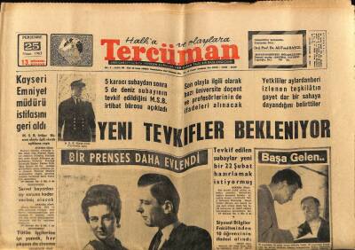 Tercüman Gazetesi 25 Nisan 1963 - Kayseri Emniyet Müdürü İstifasını Geri Aldı GZ67555 - 2