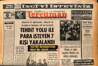 Tercüman Gazetesi 25 Nisan 1971 - Tehdit Yolu İle Para İsteyen 7 Kişi Yakalandı GZ85734 - 1