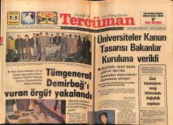 Tercüman Gazetesi 25 Nisan 1981 - Tümgeneral Demirbağı Vuran Örgüt Yakalandı GZ69898 - 1