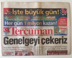 Tercüman Gazetesi 25 Nisan 2003 - Türkiye Kupasını 8 Yıl Aradan Sonra Kazanan Trabzon Spor Şampiyonluk Coşkusu Türkiyeyi Ayağa Kaldırdı GZ11573 - 2