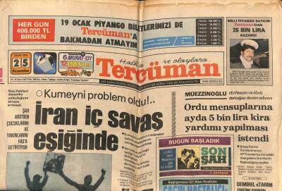 Tercüman Gazetesi 25 Ocak 1979 - Asker Kaçakları Aranıyor ! Zeki Alasya , Metin Akpınar , Tarık Akan , Kadir İnanır , Levent Kırca GZ69063 - 1