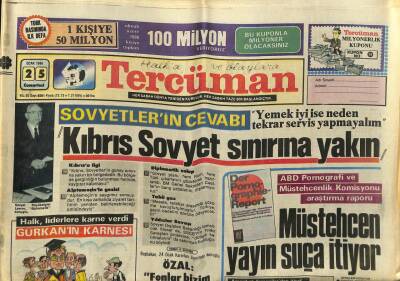 Tercüman Gazetesi 25 Ocak 1986 - Doğum Günü Hediyesi GZ54861 - 1