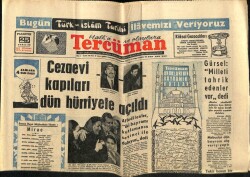 Tercüman Gazetesi 25 Şubat 1963 - Cezaevi Kapıları Dün Hürriyete Açıldı GZ67552 - 2