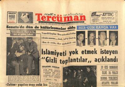 Tercüman Gazetesi 25 Şubat 1967 - Vehbi Koç Attan Düşüp Yaralandı - Arif İle Çağlayangil Cuma Namazında GZ123559 - 1