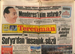 Tercüman Gazetesi 25 Şubat 1988 - Menderesi Kim Astırdı ? GZ67161 - 2