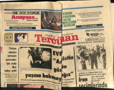 Tercüman Gazetesi 25 Temmuz 1981 - Erim Diklerin Katilleri İçin Ölüm Cezası İstendi GZ80183 - 1