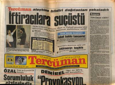 Tercüman Gazetesi 26 Ağustos 1987 - İranın Sıkıntıları Özala Anlatıldı GZ65185 - 2