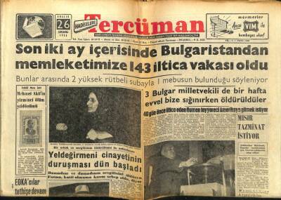 Tercüman Gazetesi 26 Aralık 1956 - Mısır Tazminat İstiyor GZ54725 - 1