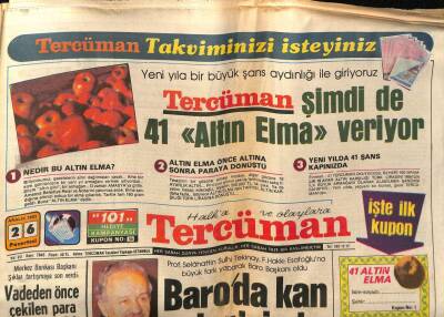 Tercüman Gazetesi 26 Aralık 1983 - Sanat Güneşi Sabancıyı Kıramadı GZ67277 - 2