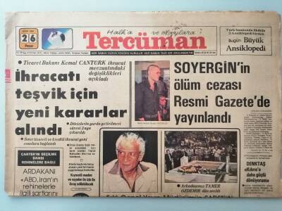 Tercüman Gazetesi 26 Ekim 1980 Havaalanında Görevli Polisin Katili Yakalandı -GZ14680 - 1