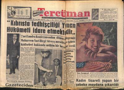 Tercüman Gazetesi 26 Eylül 1956 - Çehresi Değişen İstanbuldan Resimler - Kıbrısta Tedhişçiliği Yunan Hükümeti İdare Etmektedir GZ118937 - 1