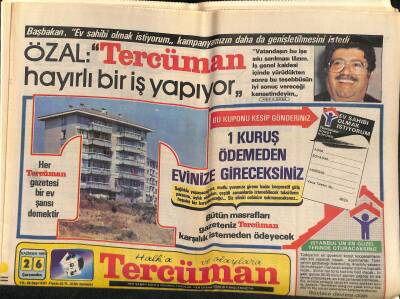 Tercüman Gazetesi 26 Haziran 1985 - Hint Uçağı İçin Milyonlar Ödenecek - Evren Ve Özalın Bindiği Asansör Düştü GZ119021 - 1