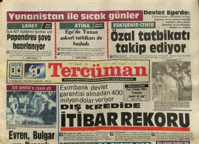 Tercüman Gazetesi 26 Haziran 1986 - Perran Kutman Kısa Yoldan Şöhret Olunmaz ! GZ65960 - 1