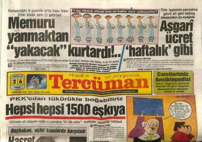 Tercüman Gazetesi 26 Haziran 1987 - Suriye Silah Deposu GZ83236 - 1