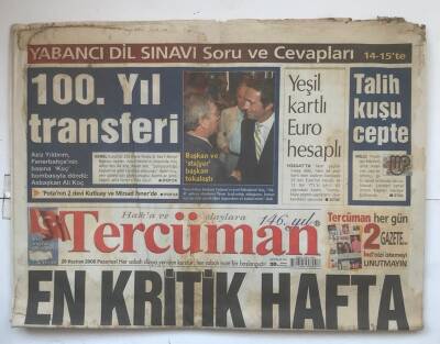 Tercüman Gazetesi 26 Haziran 2006 - 80. Gazi Coşkusu GZ7395 - 1