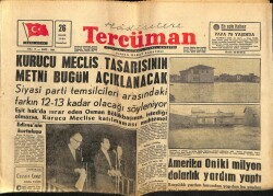Tercüman Gazetesi 26 Kasım 1960 - Kurucu Meclis Tasarısının Metni Bugün Açıklanacak GZ67214 - 2