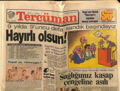 Tercüman Gazetesi 26 Mart 1989 - Gorbaçovun Demokrasi Deneyi GZ65049 - 2