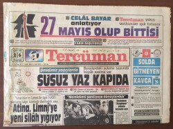 Tercüman Gazetesi 26 Mayıs 1986 -Özal SHP Meclisi Çalıştırmıyor GZ6818 - 1