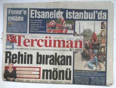 Tercüman Gazetesi 26 Mayıs 2005 - Dünyayı Değiştiren Boru Hattı GZ7130 - 1