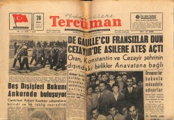 Tercüman Gazetesi 26 Nisan 1961 - De Gaullecu Fransızlar Dün Cezayirde Asilere Ateş Açtı GZ67647 - 1