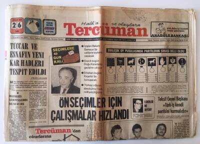 Tercüman Gazetesi 26 Nisan 1977 -Gerçek Milliyetçilik Neymiş ? GZ10803 - 1