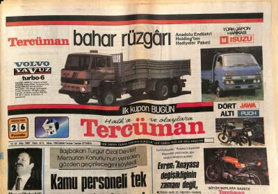 Tercüman Gazetesi 26 Nisan 1984 - Doğum Günü Hediyesi GZ54545 - 1