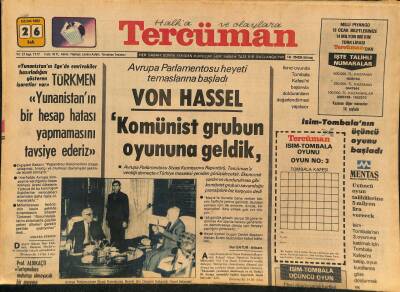 Tercüman Gazetesi 26 Ocak 1982 - Miliç Beşiktaş Hem Lig de Hem Kupa da Var GZ127824 - 1