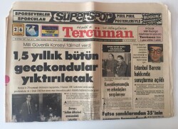 Tercüman Gazetesi 26 Ocak 1983 -1,5 Yıllık Bütün Gecekondular Yıktırılacak GZ10669 - 1