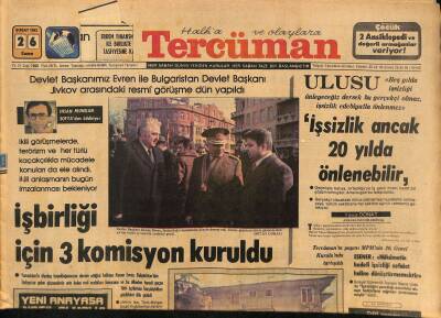 Tercüman Gazetesi 26 Şubat 1982 - CHPli Ateş Ve Günayın Yargılanmalarına Devam Edildi - İşbirliği İçin 3 Komisyon Kuruldu GZ126044 - 1