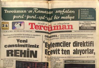 Tercüman Gazetesi 26 Temmuz 1979 - Ecevit Dünya Önünde Ayağa Kalkabilen Bir Türkiye Var Şimdi GZ70302 - 2