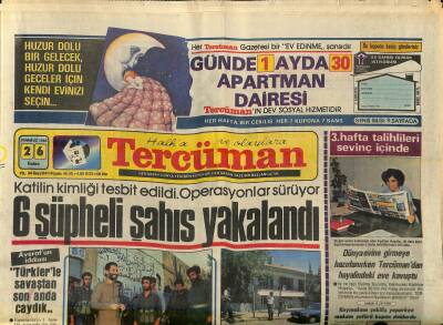Tercüman Gazetesi 26 Temmuz 1985 - Cindoruk Böyle Bir Başbakanı Allah da Millet de Çarpar - Averofun İddiası GZ118040 - 1